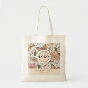 Bolsa Tote Modern Trendy Wildflower Floral Monograma Botânico
