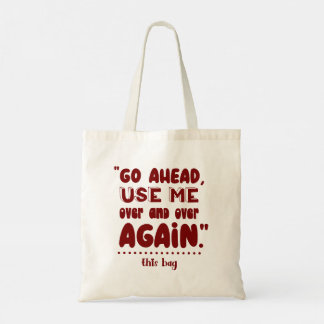 Bolsa Tote Modern Typography funny Quotes