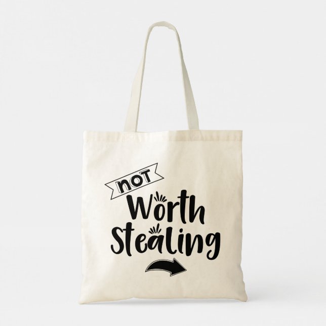 Bolsa Tote Modern Typography funny Quotes (Verso)