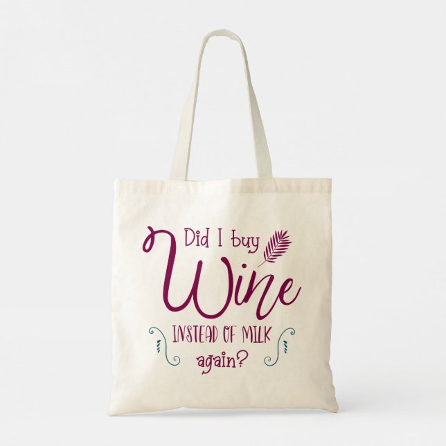 Bolsa Tote Modern Typography funny Quotes (Verso)