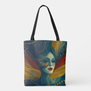 Bolsa Tote Moderna e única Trendy Legal Fantasy Mulher
