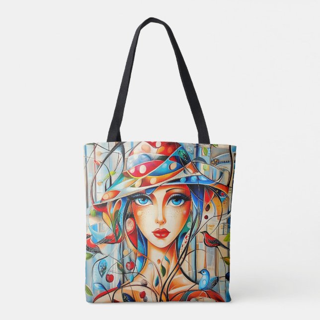 Bolsa Tote Moderna Original Único Trendy Legal Fantasy Mulher (Verso)