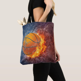 Bolsa Tote Moderno Basquete no Fogo