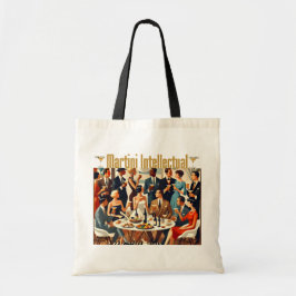 Bolsa Tote Moderno de Meados do Século Os Intelectuais do Mar