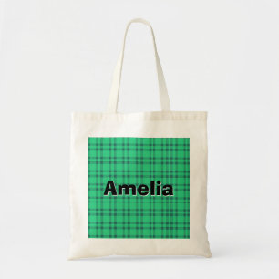 Bolsa Tote Moderno elegante Verificação Verde