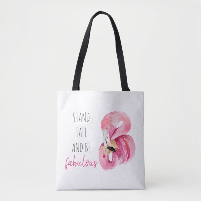 Bolsa Tote Moderno Exótico Altura E Fabuloso Flamingo BE