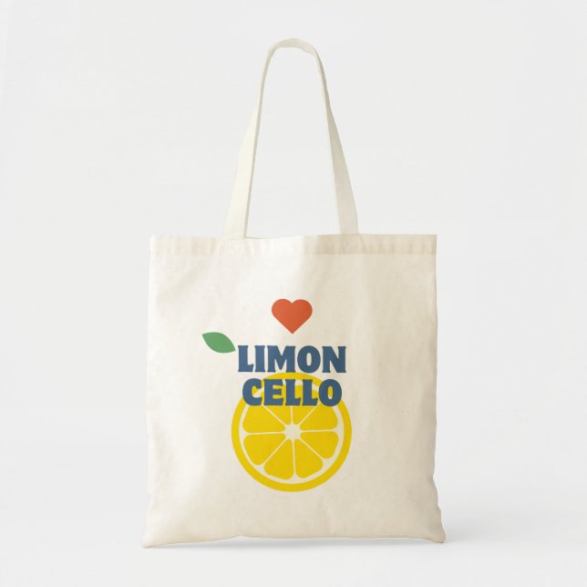 Bolsa Tote Moderno Lemon Limoncello Favorece o Gift Merch (Frente)