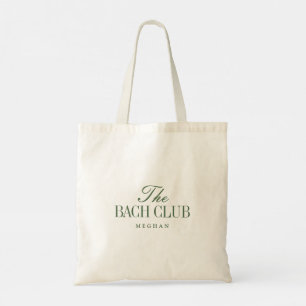 Bolsa Tote Moderno Minimal "O Clube de Bach" Nome Despedida d