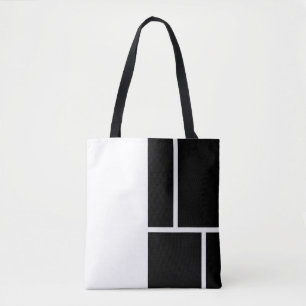Bolsa Tote Moderno preto e branco