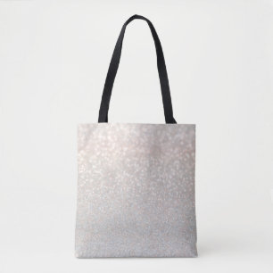 Bolsa Tote moderno, rosa, dourado, brilhante, ombre, rubor, b