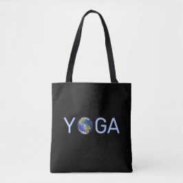 Bolsa Tote Moderno yoga da terra trendy em preto
