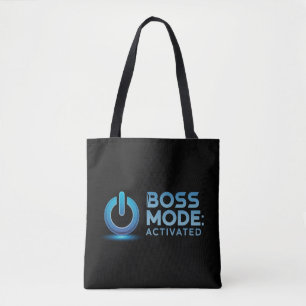 Bolsa Tote Modo Boss Ativado Design: Ligue seu estilo