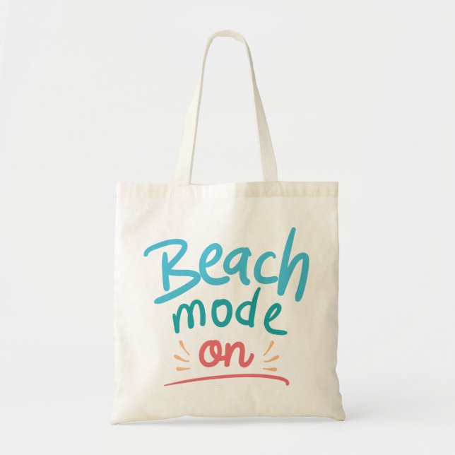 Bolsa Tote Modo de praia ativado (Frente)