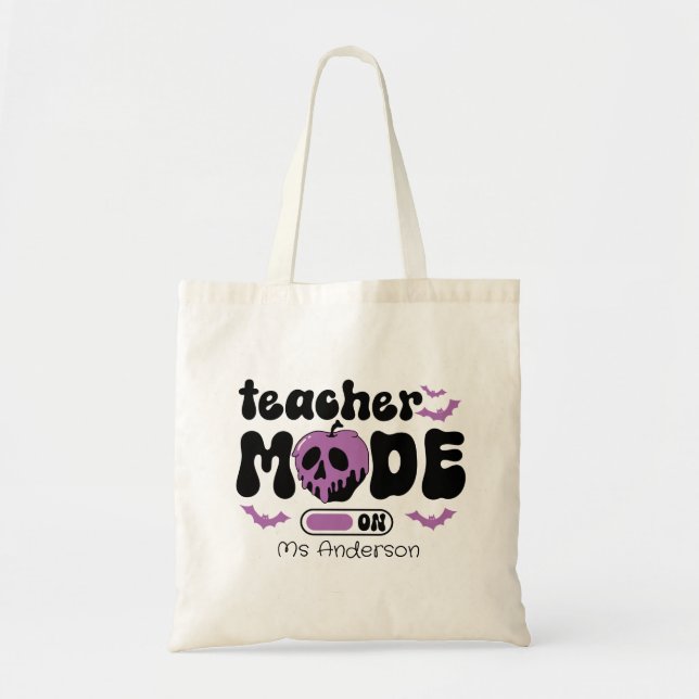 Bolsa Tote Modo De Professora No Saco De Toques Personalizado (Frente)