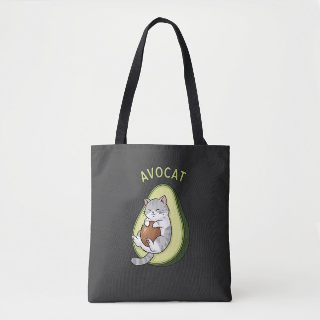Bolsa Tote Modo Guac Meow (Frente)