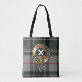 Bolsa Tote Moffat Tartan & Crachá