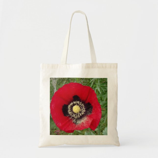 Bolsa Tote mohnblüte.klatschmohn em vermelho (Frente)