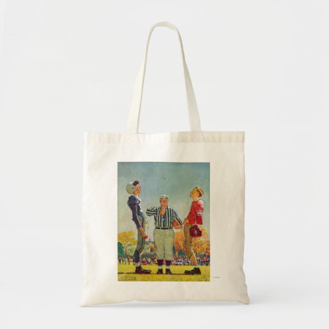 Bolsa Tote Moin Toss por Norman Rockwell (Frente)
