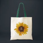 Bolsa Tote Mola de água Monograma de Girassol Saco<br><div class="desc">O design de saco de tota floral apresenta uma bela imagem pintada de girassol. Clique no botão personalizar para obter mais flexibilidade com a movimentação/dimensionamento das imagens e a modificação do texto! Variações deste design, cores adicionais, além de coordenar produtos estão disponíveis em nosso compro, zazzle.com/doodlelulu*. Entre em contato conosco...</div>