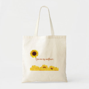 Bolsa Tote Moldura de girassol personalizada Tote Bag