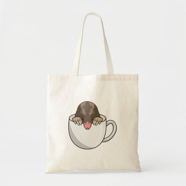 Bolsa Tote Mole com Taça de Café (Frente)