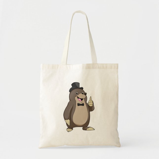Bolsa Tote Mole como Noivo com Gravata (Frente)