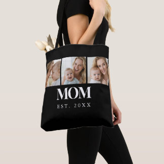 Bolsa Tote MOM Estabelecida Tipografia Branca 3 Foto
