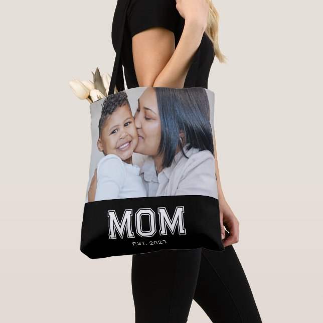 Bolsa Tote Mom Established Bold Black Photo (Close Up)