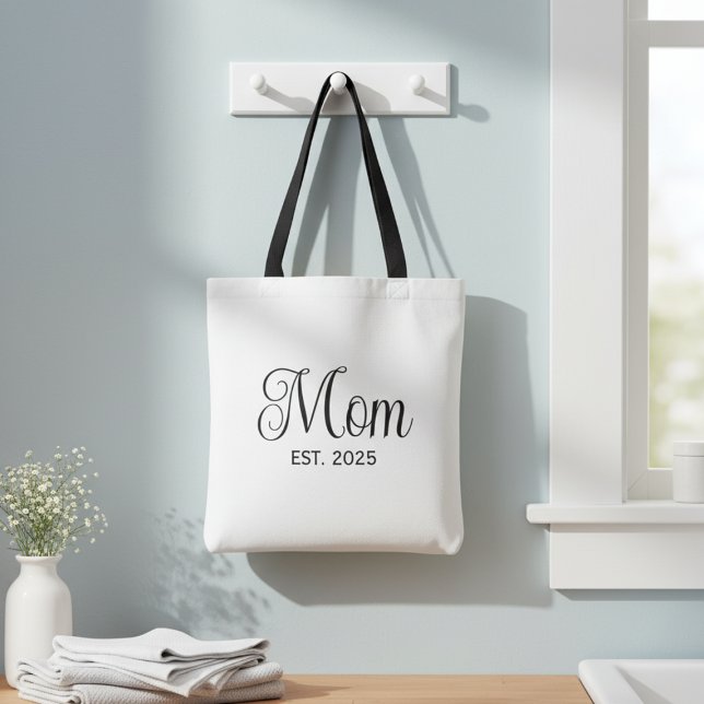 Bolsa Tote Mom Established New Mom Gift (Criador carregado)
