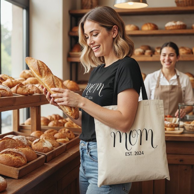 Bolsa Tote Mom Established New Mom Gift  (Criador carregado)