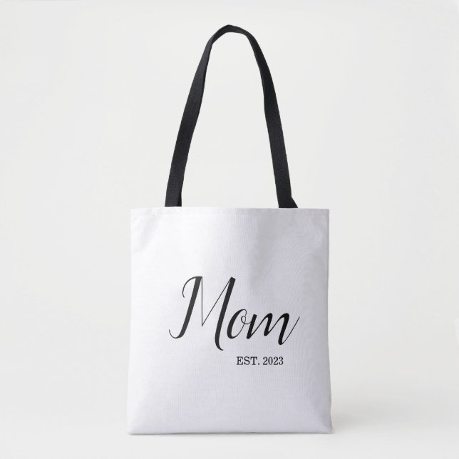 Bolsa Tote Mom Established New Mom Gift (Frente)