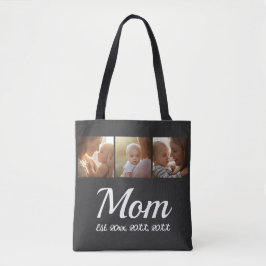 Bolsa Tote Mom Established Script Black 3 Photo 