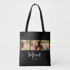 Bolsa Tote Mom Established Script Black 3 Photo