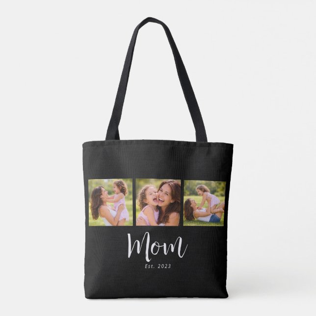 Bolsa Tote Mom Established Script Black 3 Photo (Verso)