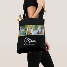 Bolsa Tote Mom Established Script Black 3 Photo