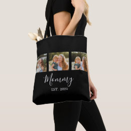 Bolsa Tote Mom Established Script Black 3 Photo