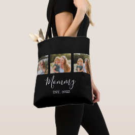 Bolsa Tote Mom Established Script Black 3 Photo