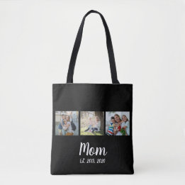 Bolsa Tote Mom Established Script Black 3 Photo