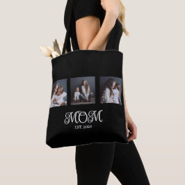 Bolsa Tote Mom Established Script Black 3 Photo
