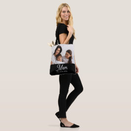 Bolsa Tote Mom Established Script Black Photo