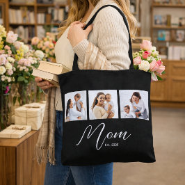 Bolsa Tote Mom Established Script Black Photo