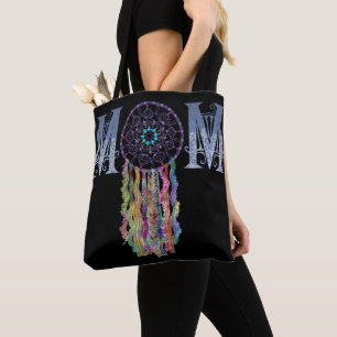 Bolsa Tote MOM Lace e Pintado Denim Dreamcatcher