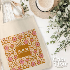 Bolsa Tote MOM_Master da Multitarefa - citação floral engraça