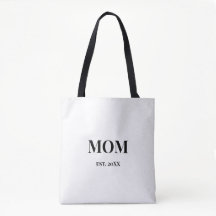 MOM Script est. 20XX Texto Preto Negrito Branco
