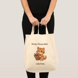 Bolsa Tote Mommy’s Sweetest Kitten: Whimsical Kids' Tote Bag