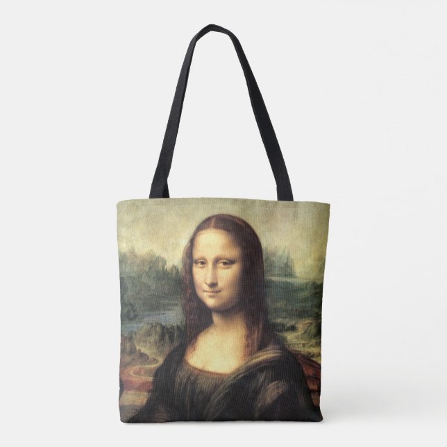 Bolsa Tote Mona Lisa Leonardo da Vinci (Verso)