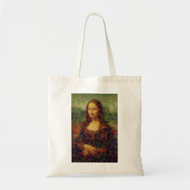 Bolsa Tote Mona Lisa Lettuce Fine Art Vegan Spoof (Frente)