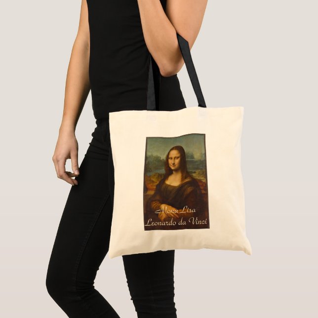 Bolsa Tote Mona Lisa por Leonardo da Vinci, Arte Renascentist (Frente (produto))