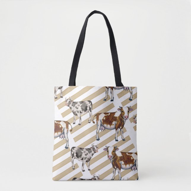 Bolsa Tote Monarca Vaca Pelo Preto (Frente)
