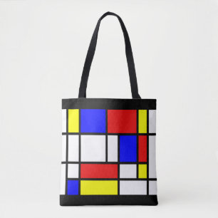 Bolsa Tote Mondrian - Barra de cores